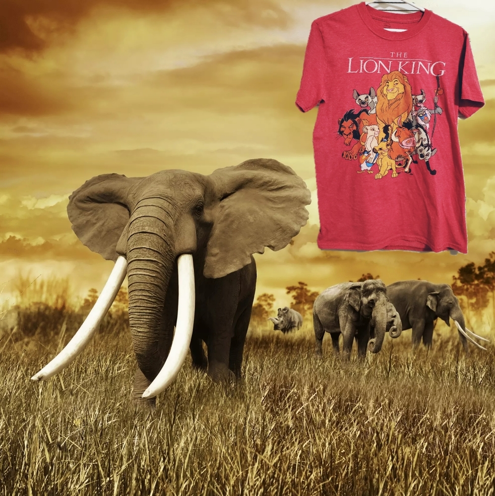 Vintage The Lion King T-shirt Red